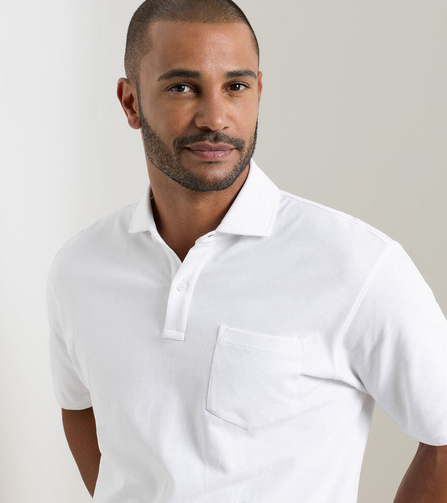 Everyday Pique Polo | White