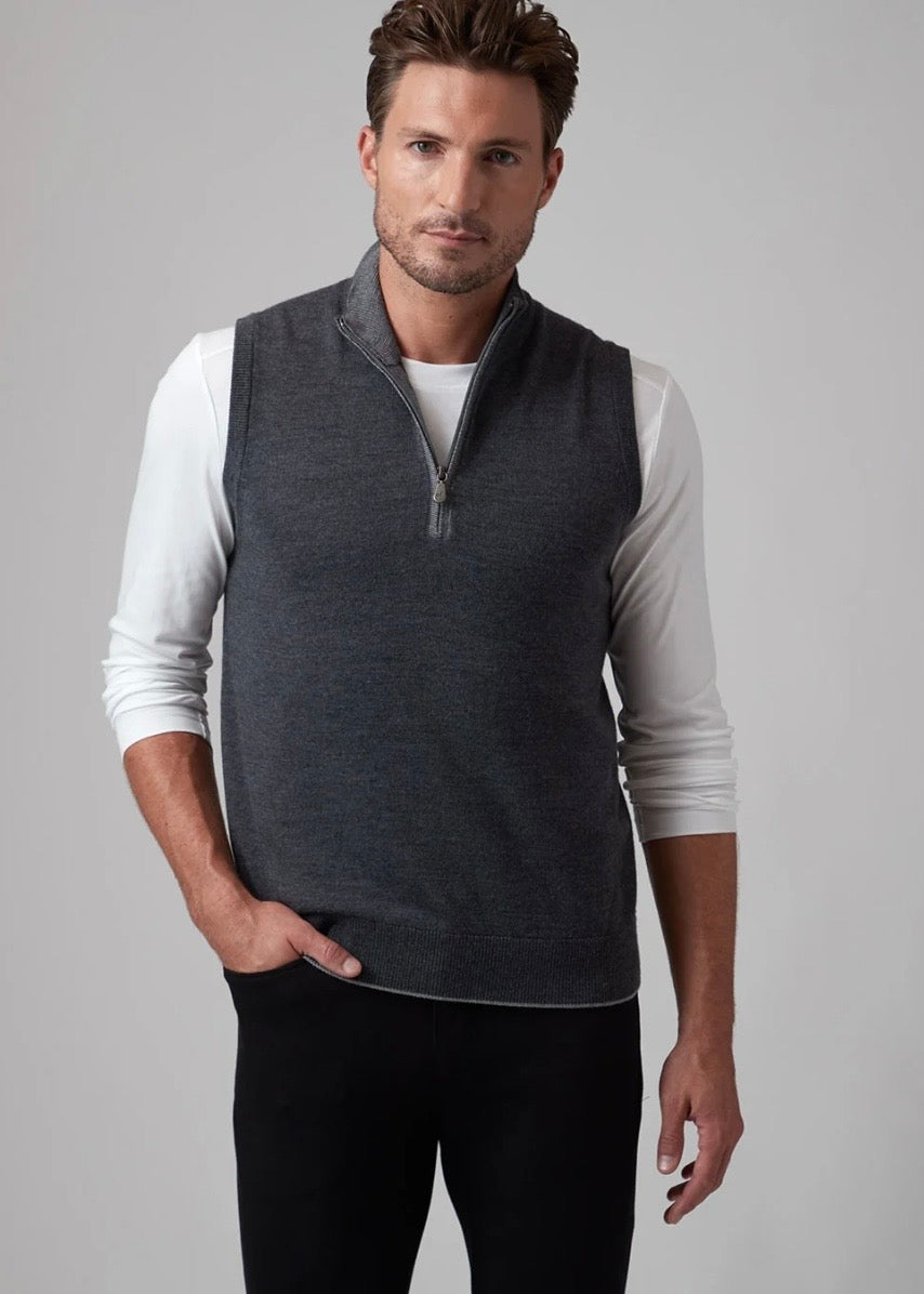 The Byron Vest | Charcoal