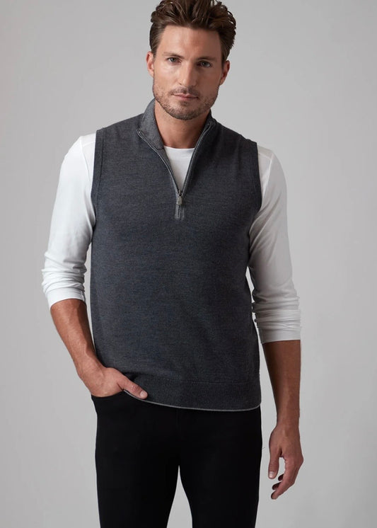 The Byron Vest | Charcoal
