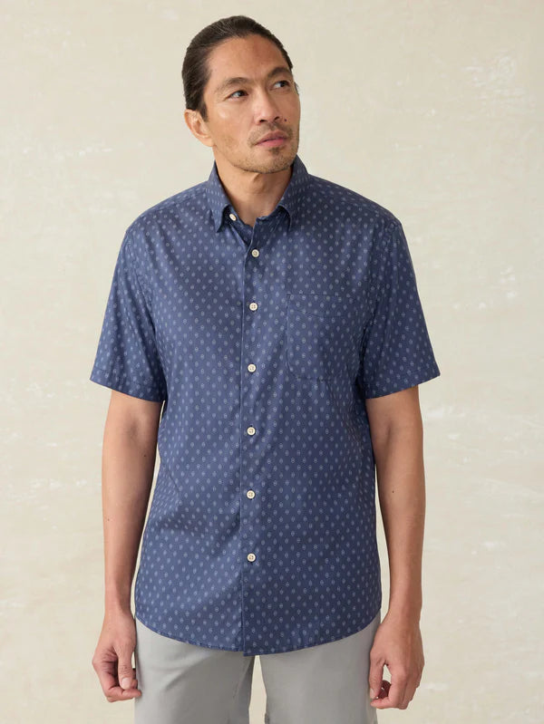 SS Movement Monterrey Shirt | Navy Dusk Diamond