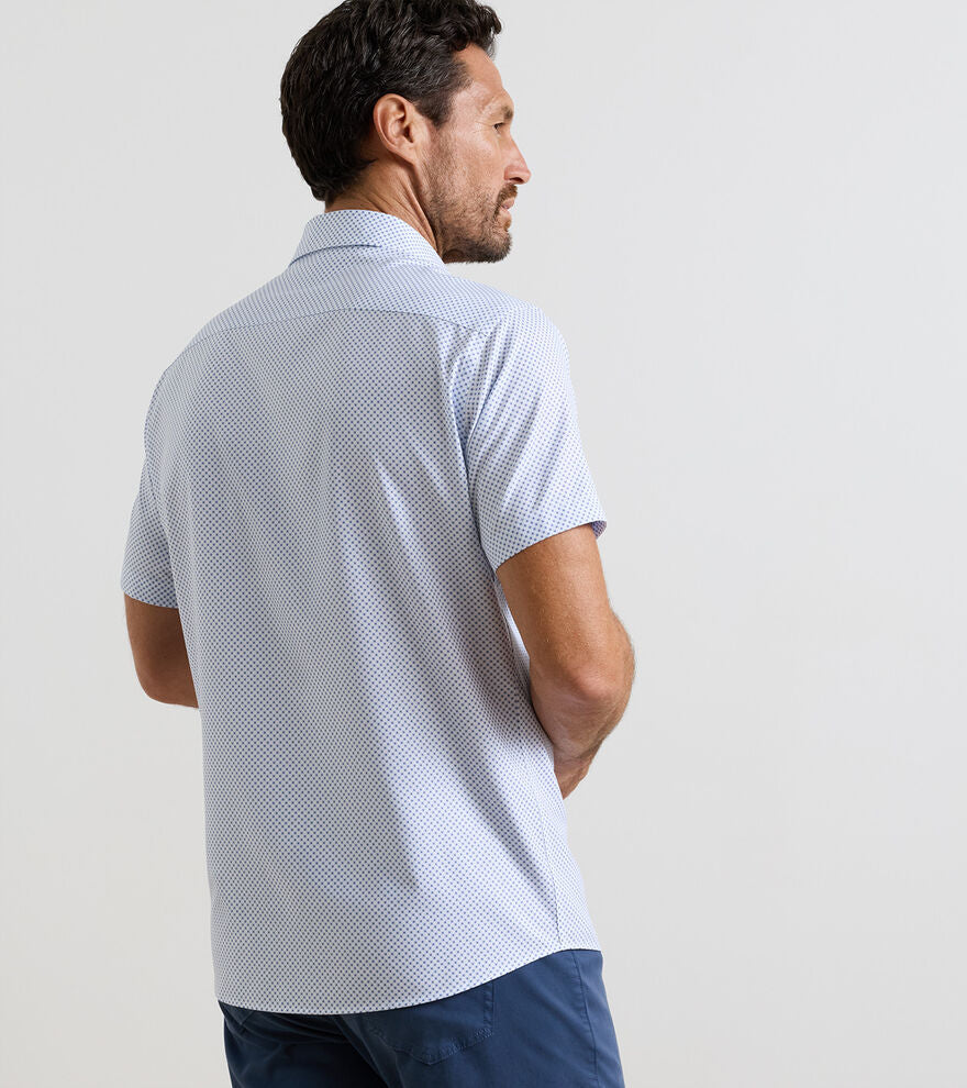Cecil Performance Poplin Sport Shirt | Cloudy Blue