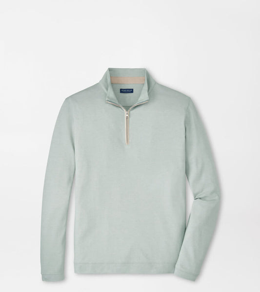 Albatross Cotton-Blend Pique 1/4 Zip | Dusk Blue