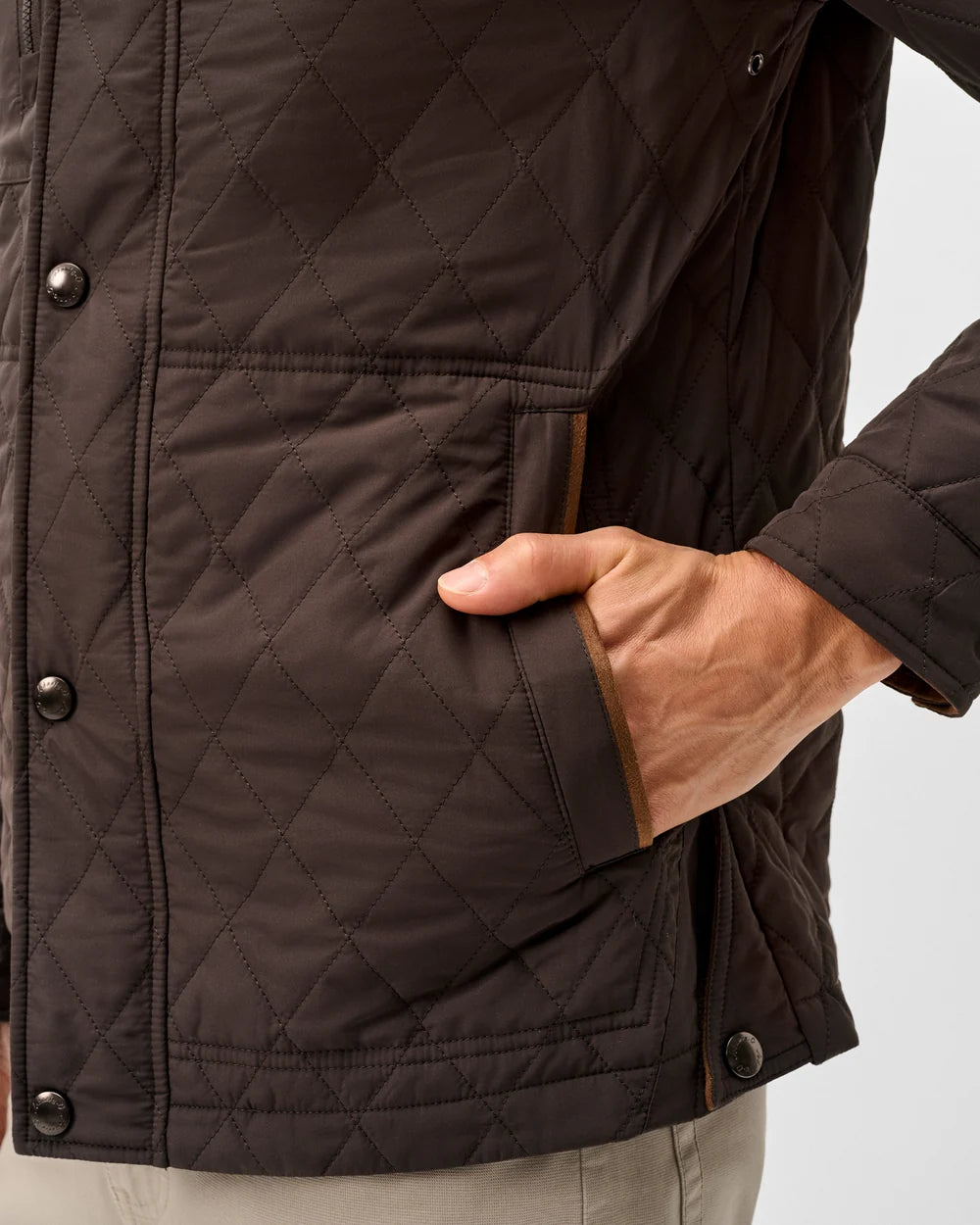 Juno Quilted Snap Jacket | Cocoa
