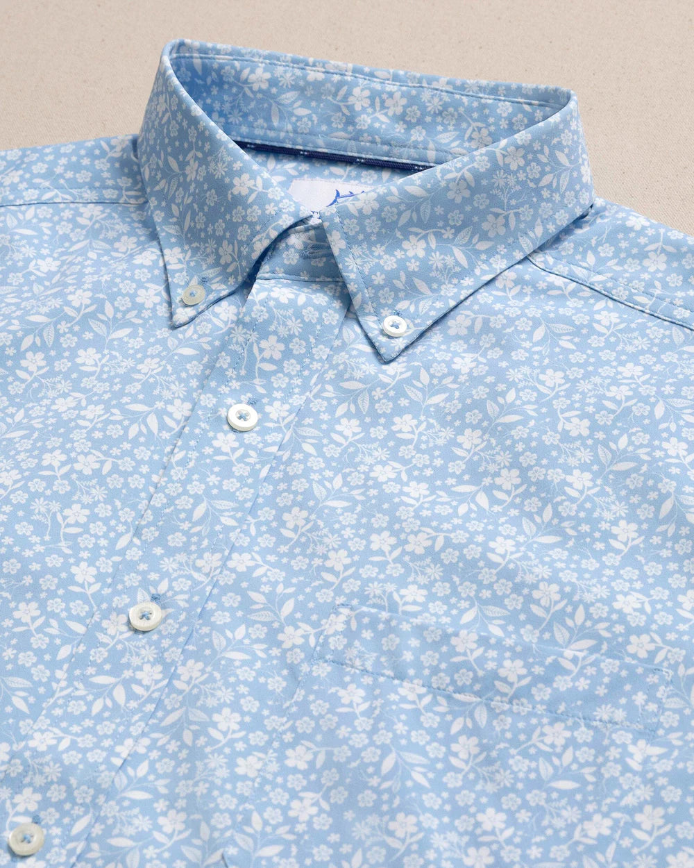 Garden Blooms Sportshirt | Tide Blue