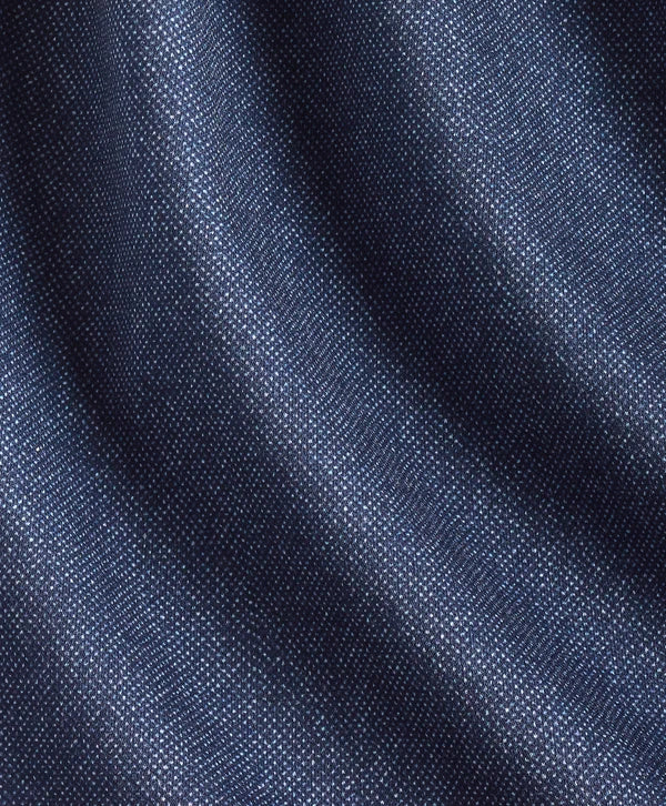 Solid Texture Knit Sport Shirt | Navy