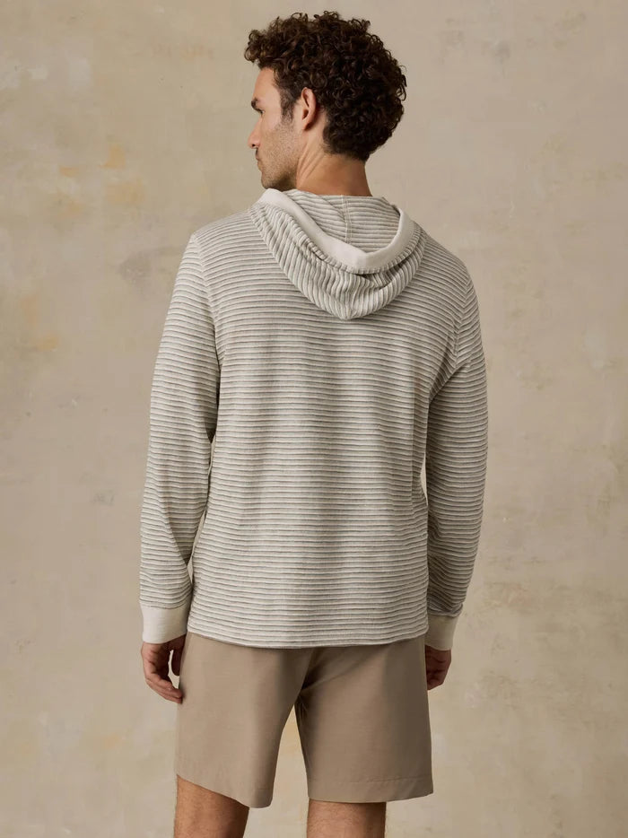 Sunwashed Slub Hoodie | Cedar Falls Stripe