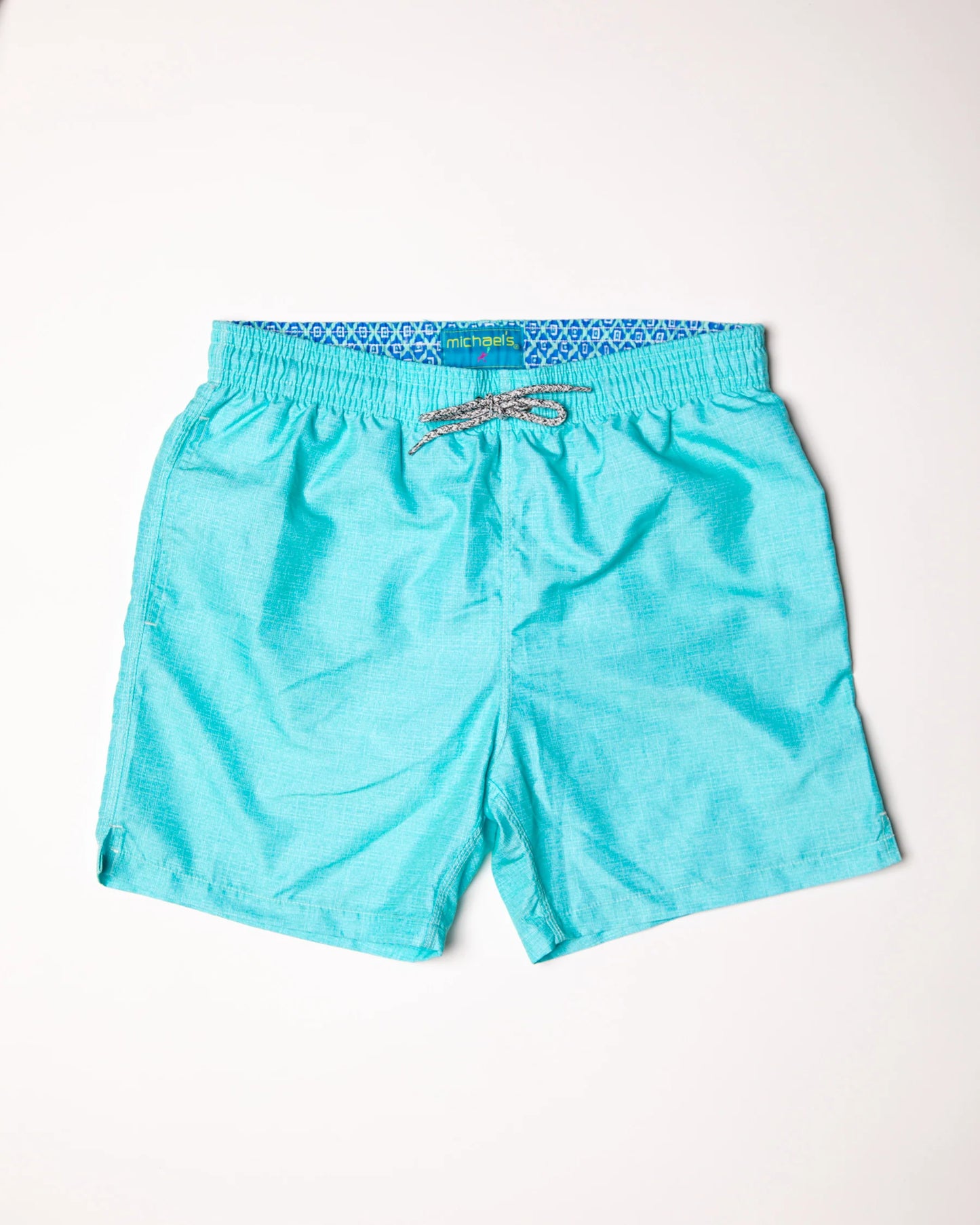 Solid Linen Aqua Cyclist Liner Swim Trunk