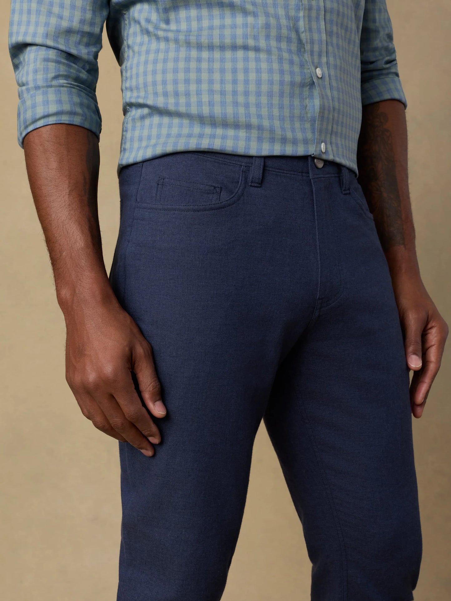 Movement Linen Five-Pocket Pant | Deep Sea Navy