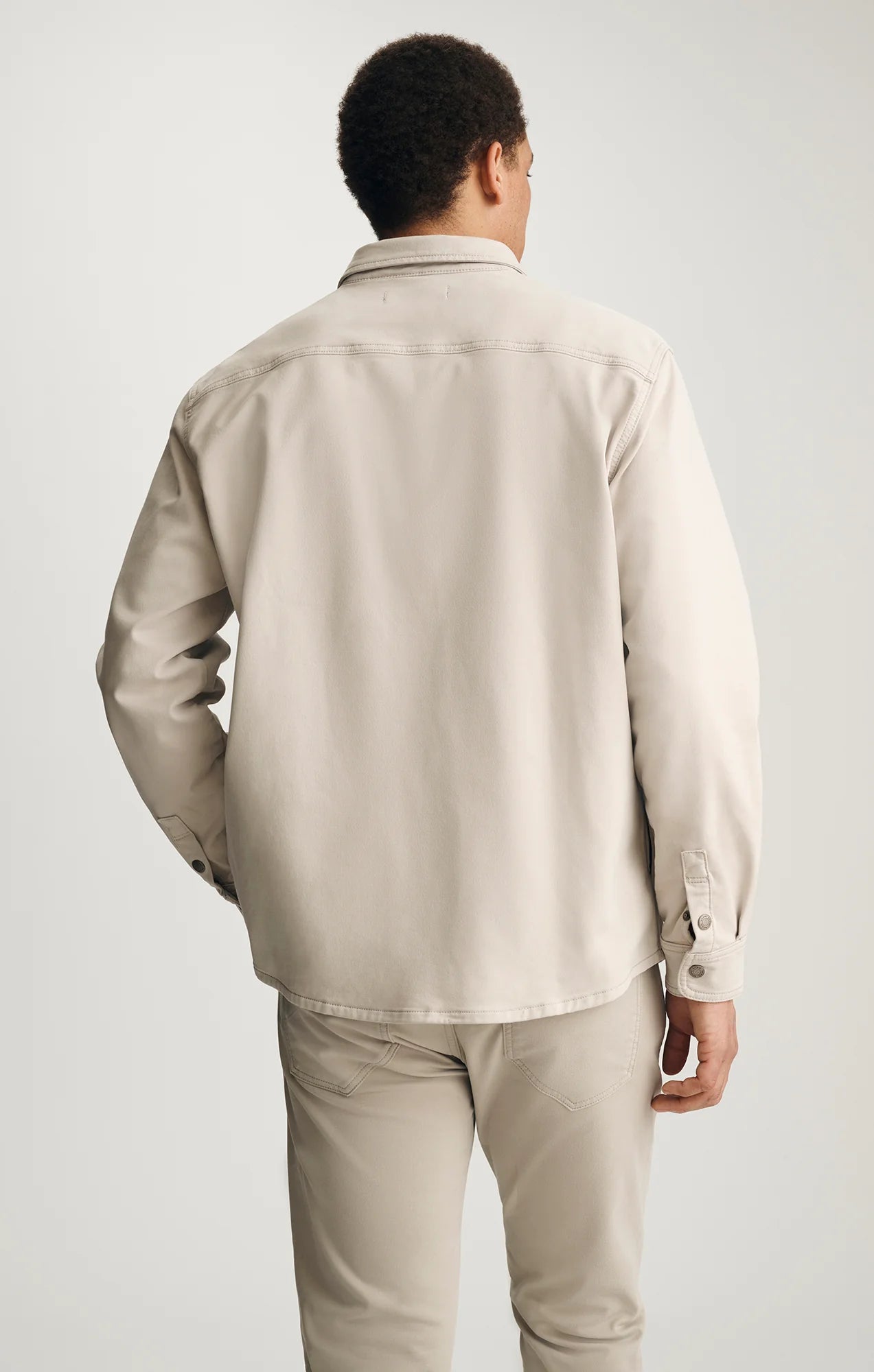 Asher Denim Overshirt | Beige