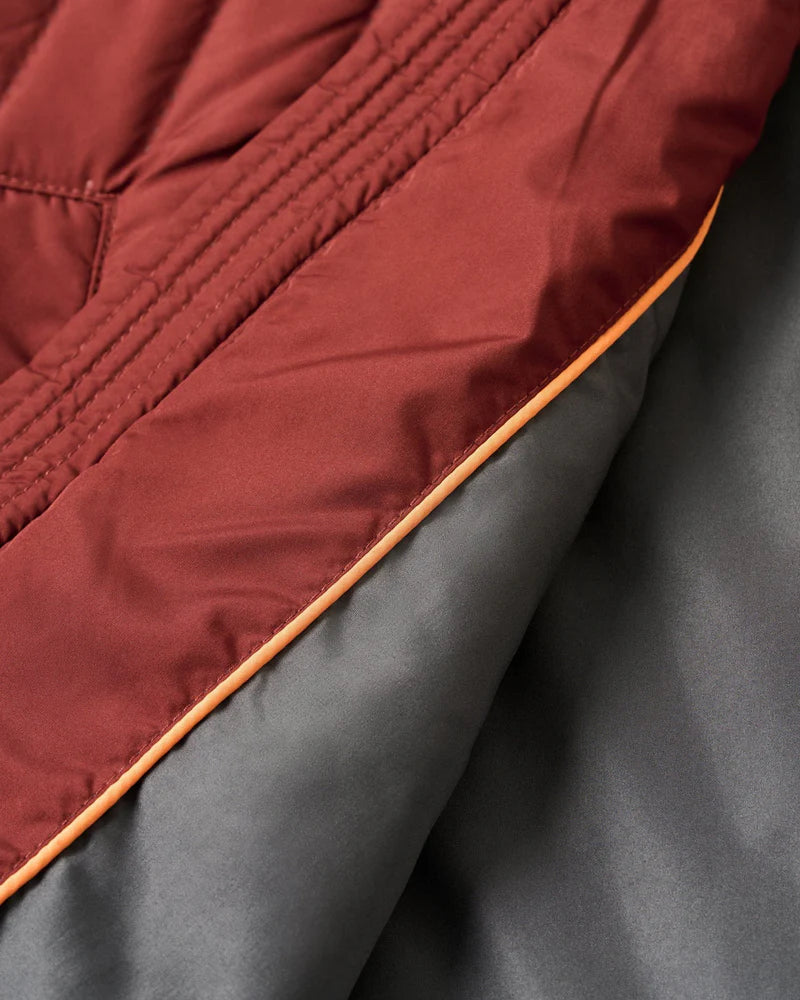 Belfry Quilted Puffer Vest | Dark Maroon