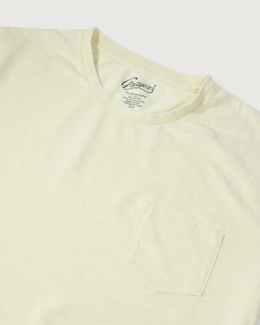 Sunwashed Pocket Tee | Cloud Cream