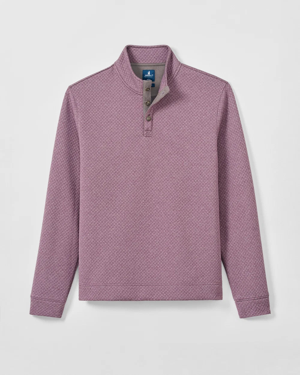 Rockwells Diamond-Quilted Henley Pullover | Fig