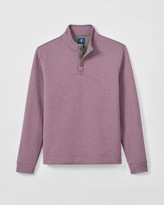 Rockwells Diamond-Quilted Henley Pullover | Fig
