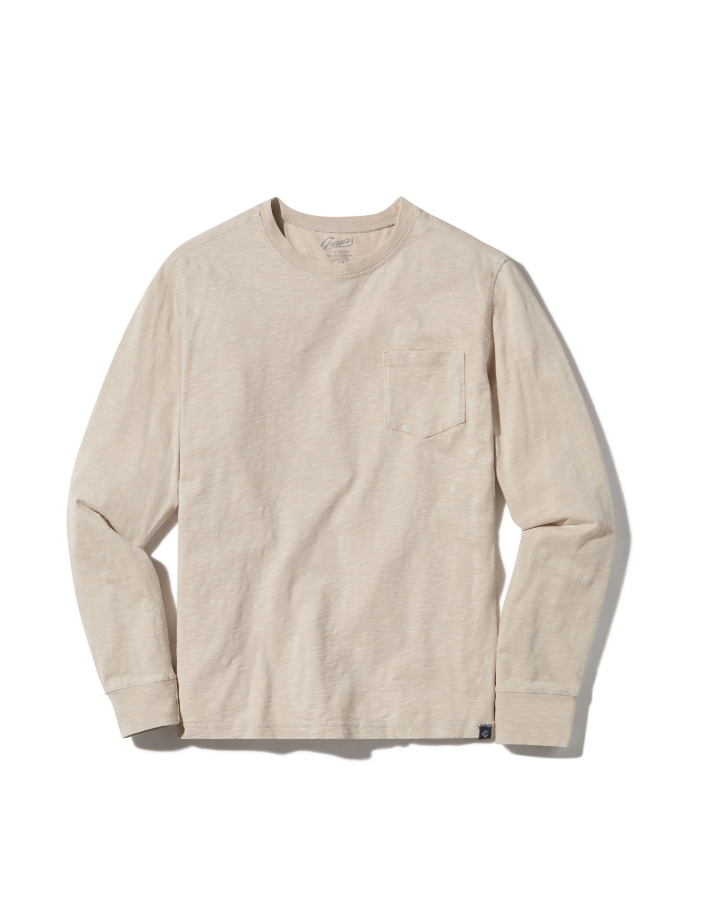 Hewitt Garment Dyed Pocket Tee | Ecru
