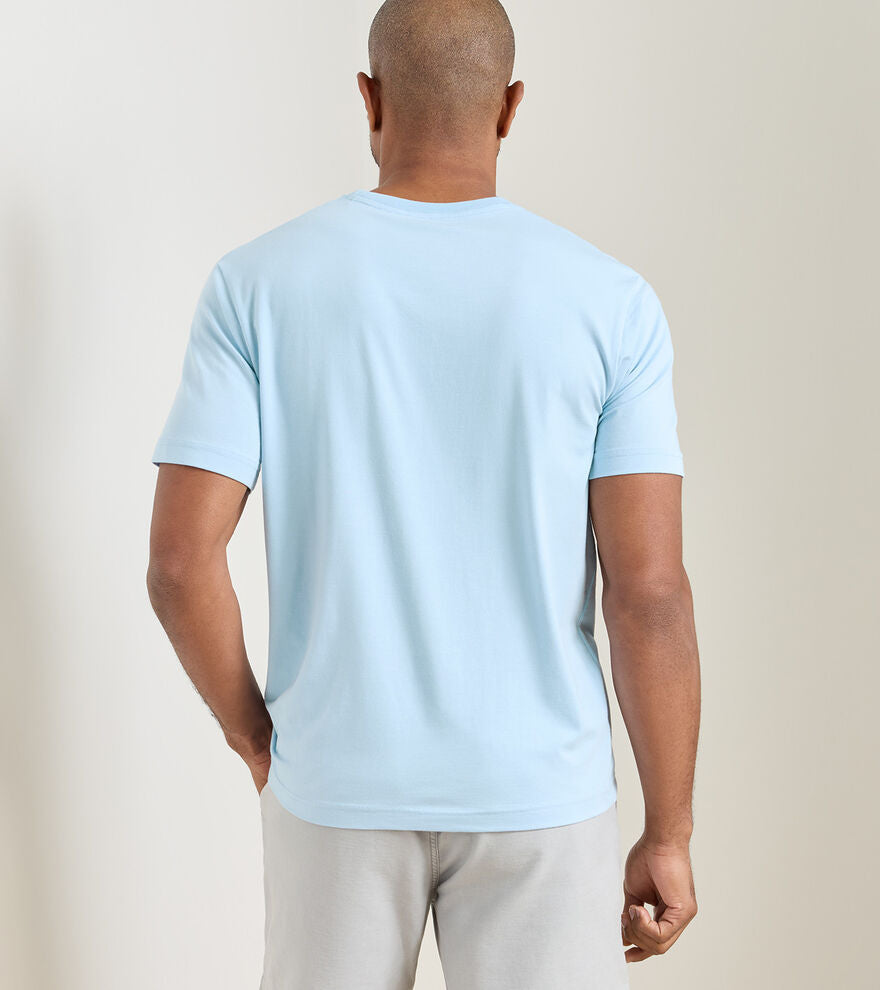 Crown Comfort Pocket Tee | Stream Blue