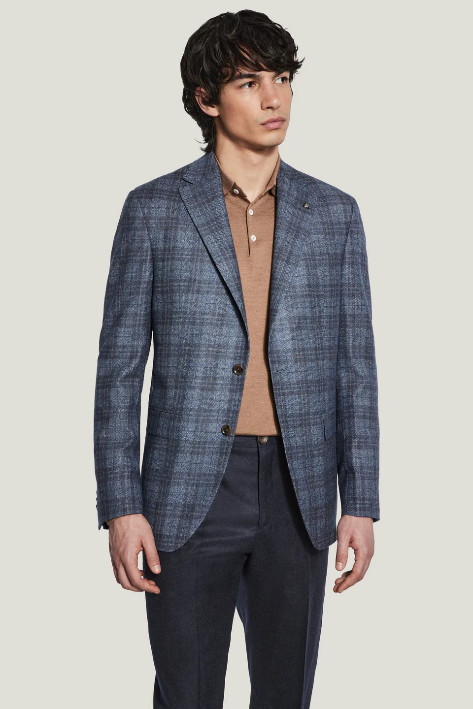 Conway Blazer | Blue & Brown