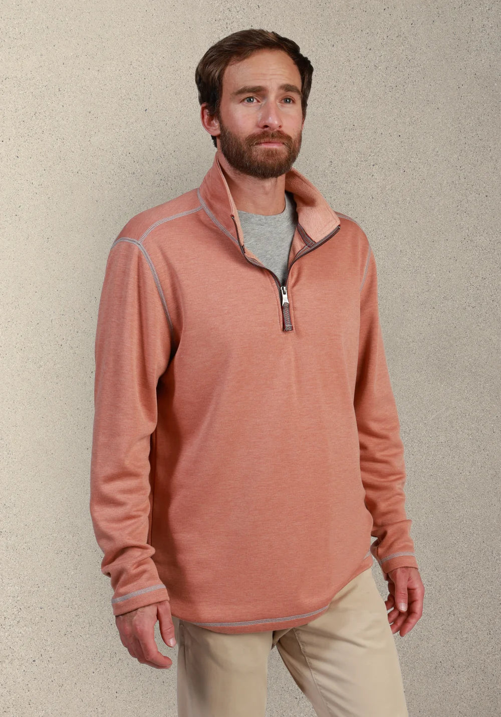 Sea Ranch Fleece 1/4 Zip | Brick