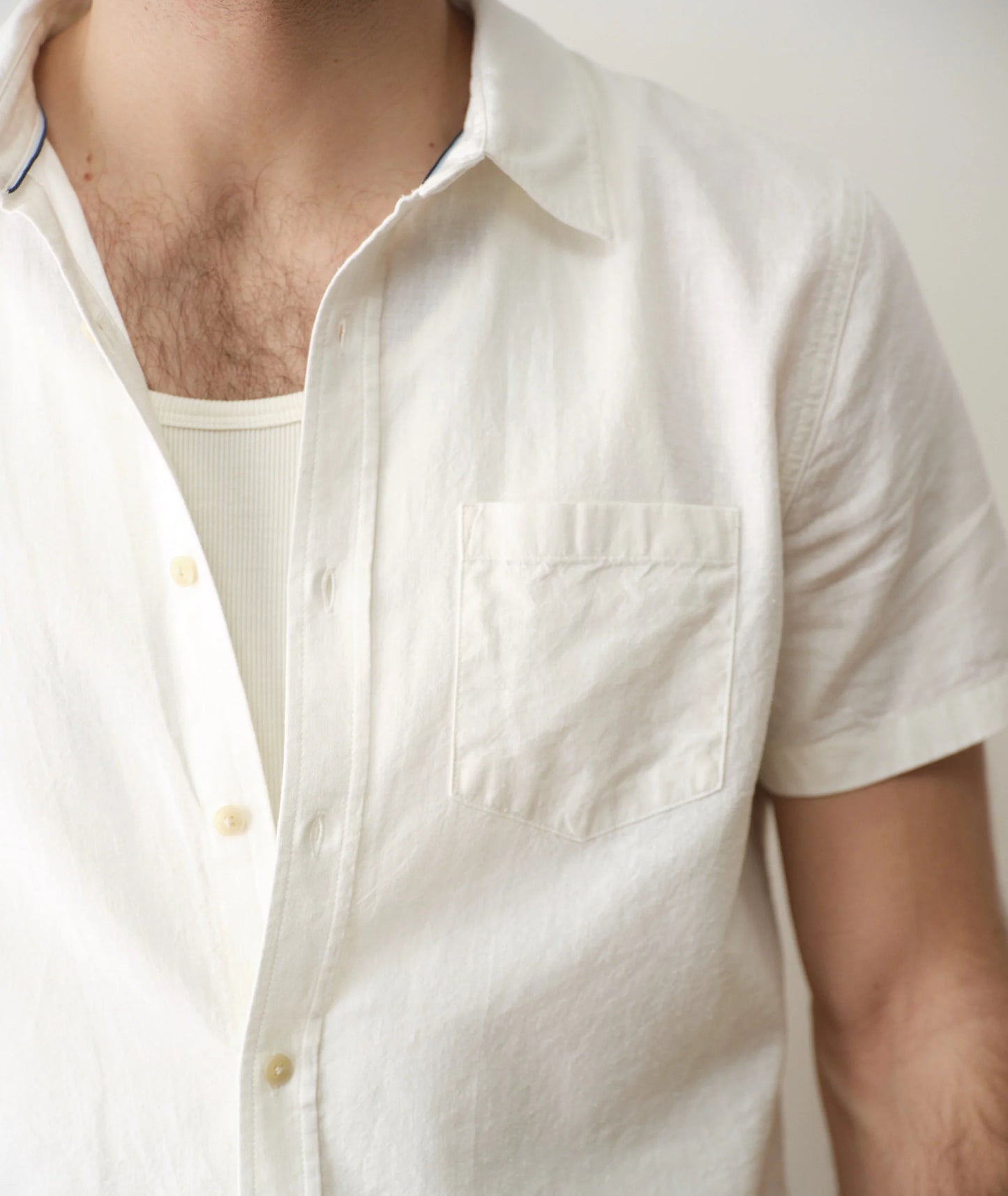 Better-Than-Linen Short Sleeve Shirt | White