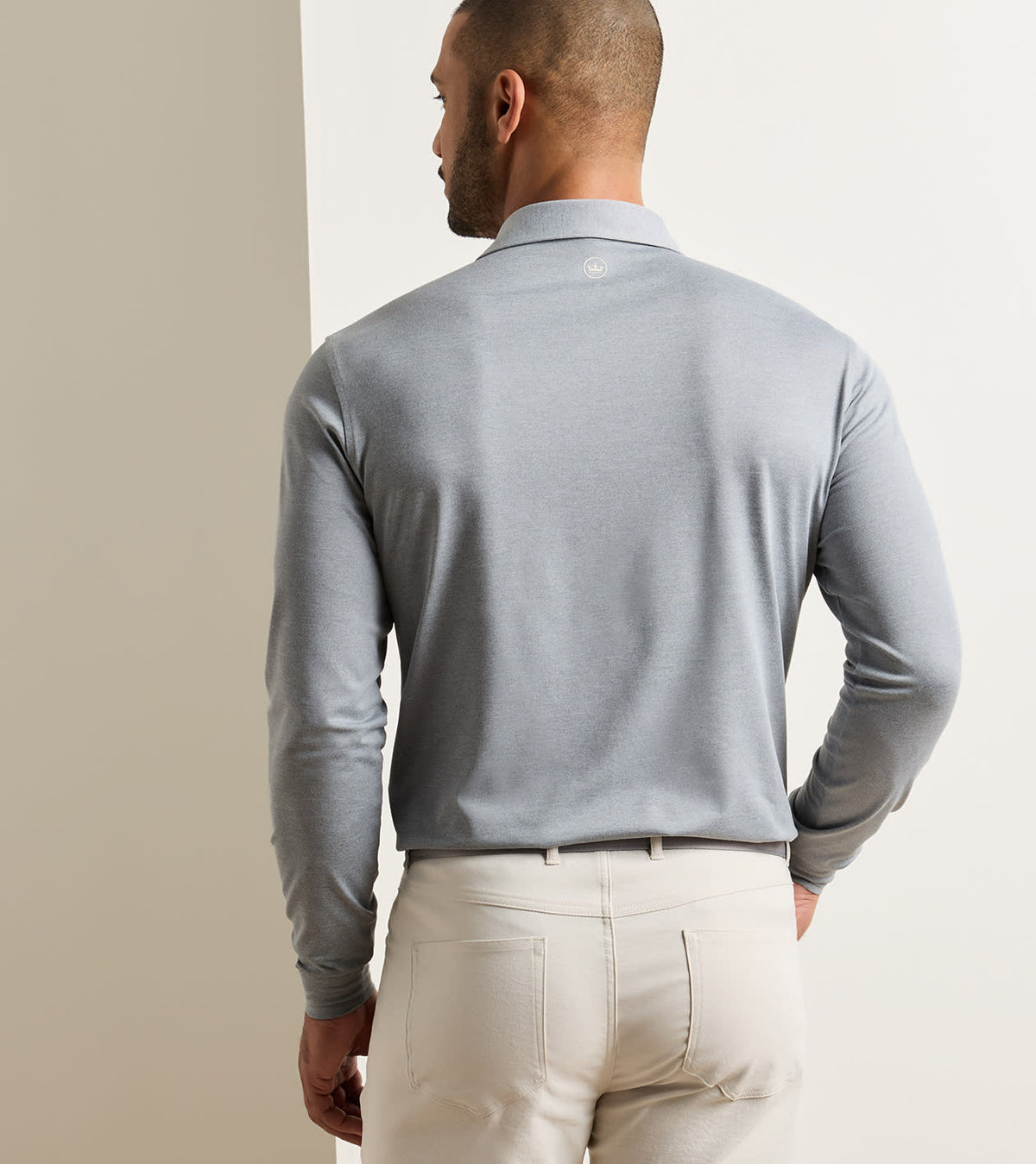 Lyons Perf LS Polo | Gale Grey