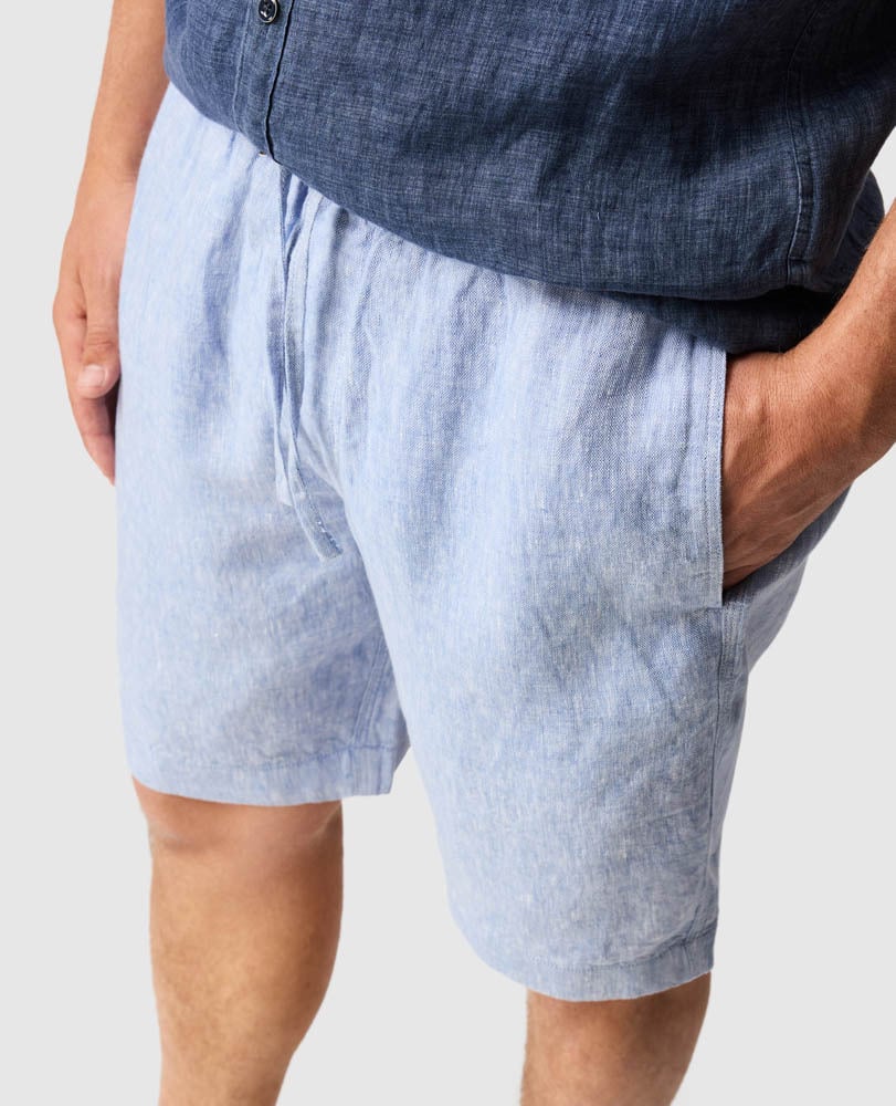 Linen Resort Short | Denim