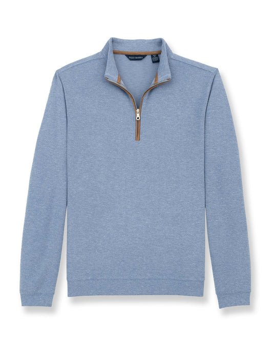 Stretch Heather Fleece Pullover | Country Blue