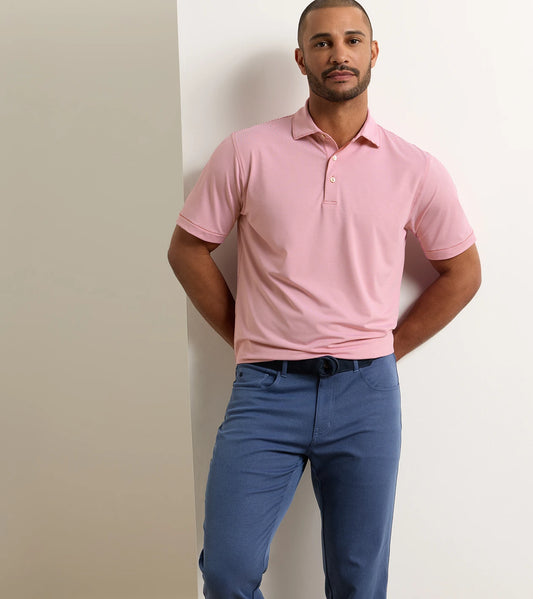 Jubilee Perf Jersey Polo | Red Coral