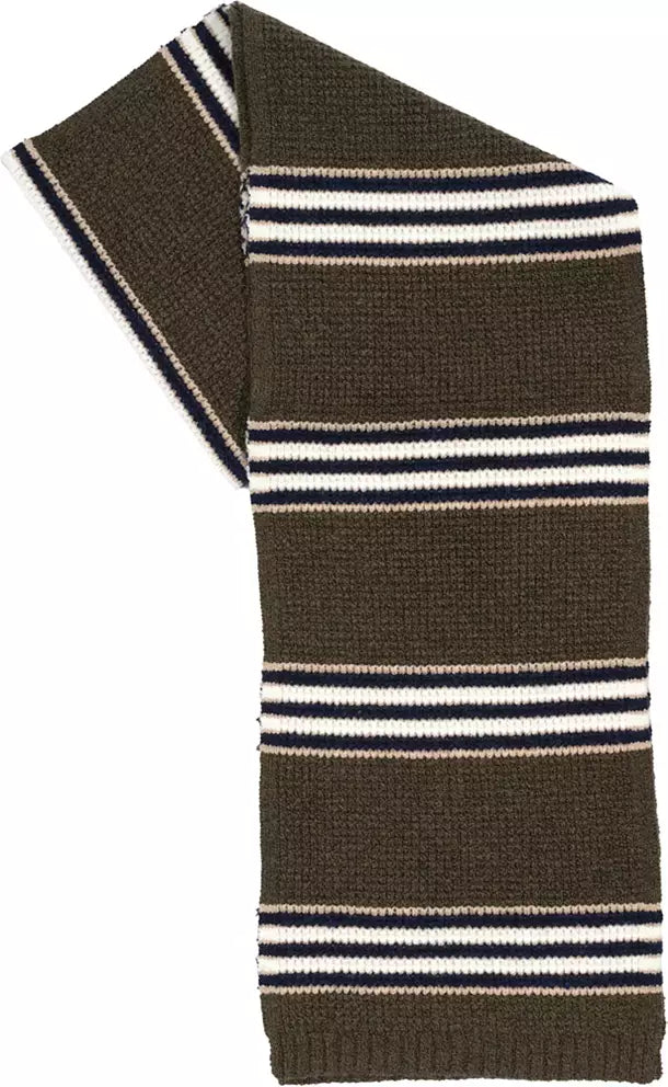 Jackson Stripe Scarf | Olive Heather