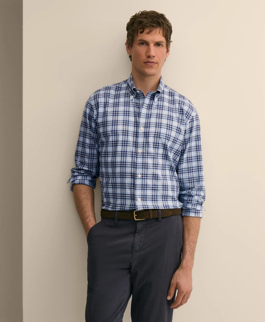 Twill Polo Button Down Collar | Light Blue