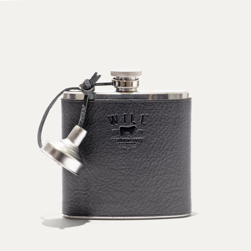 Leather & Stainless Steel Flask