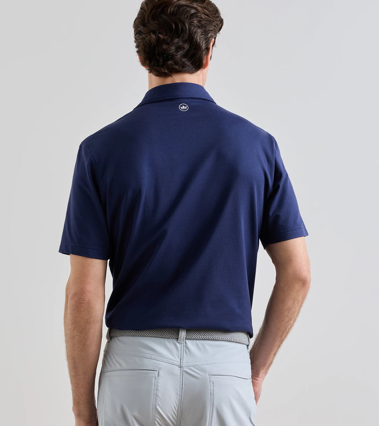 Albatross Cotton-Blend Pique Polo | Navy