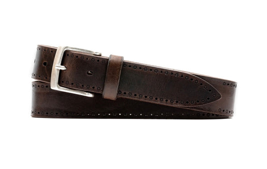 Hayden Brindle Leather Belt | Walnut