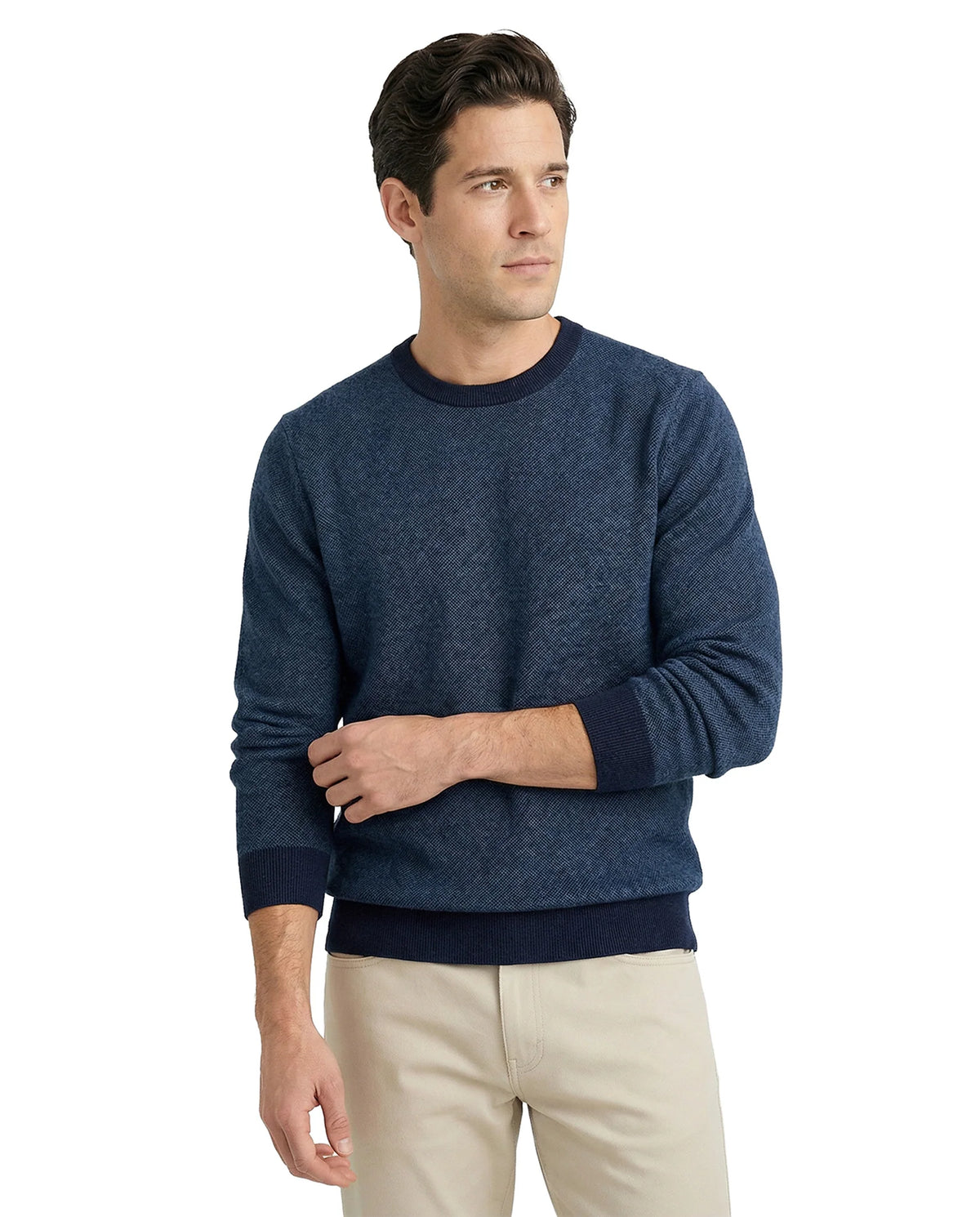 12GG Merino Crew Sweater | Indigo