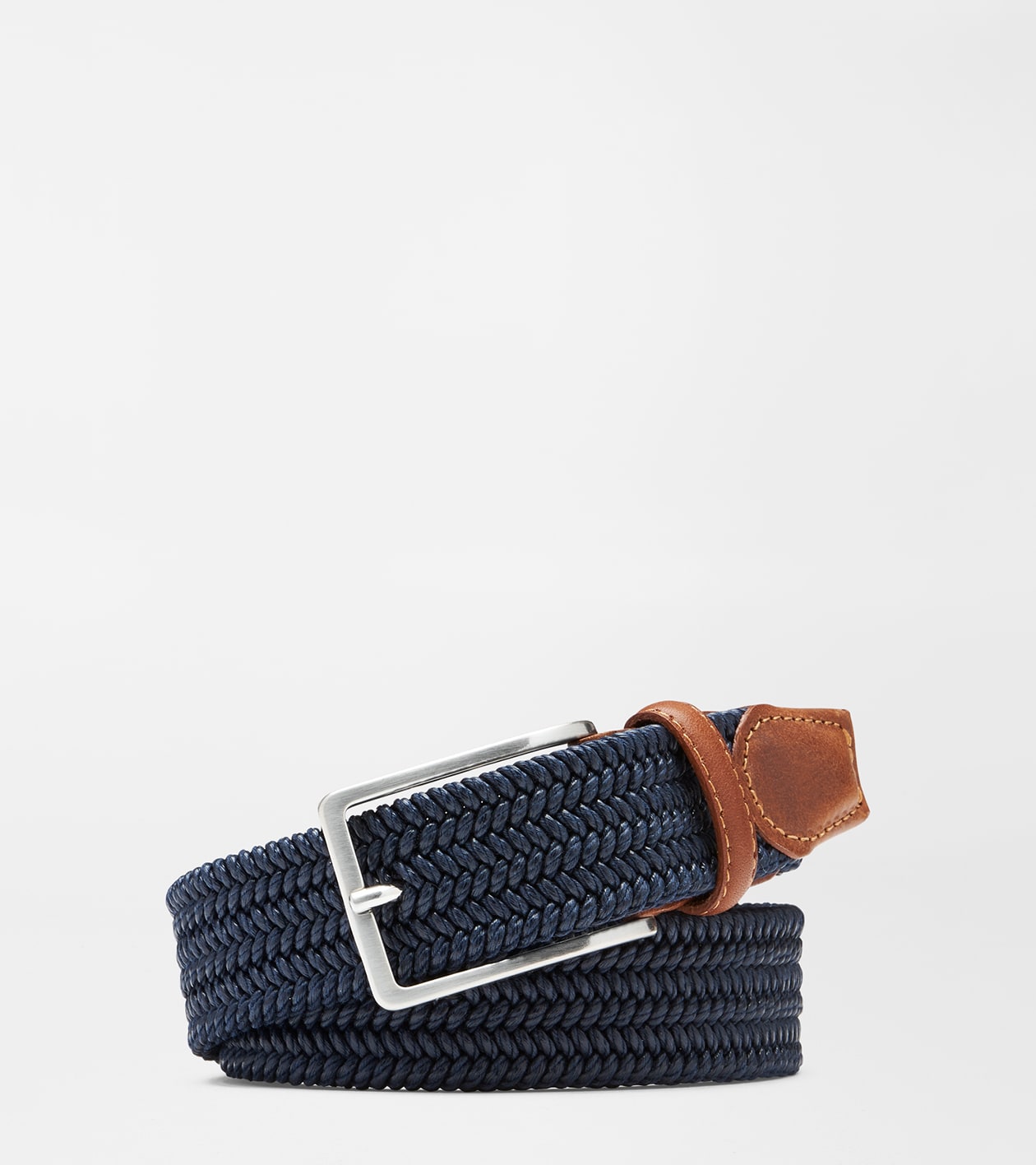 Waxed Braided Belt | Navy