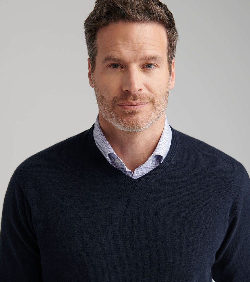 Crown Heritage Cashmere V-Neck Sweater