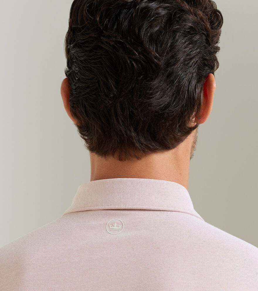Albatross Cotton-Blend Pique Polo | Faded Scarlett