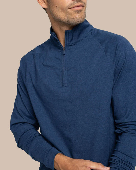 Cruiser Heather 1/4 Zip | Heather Dress Blue