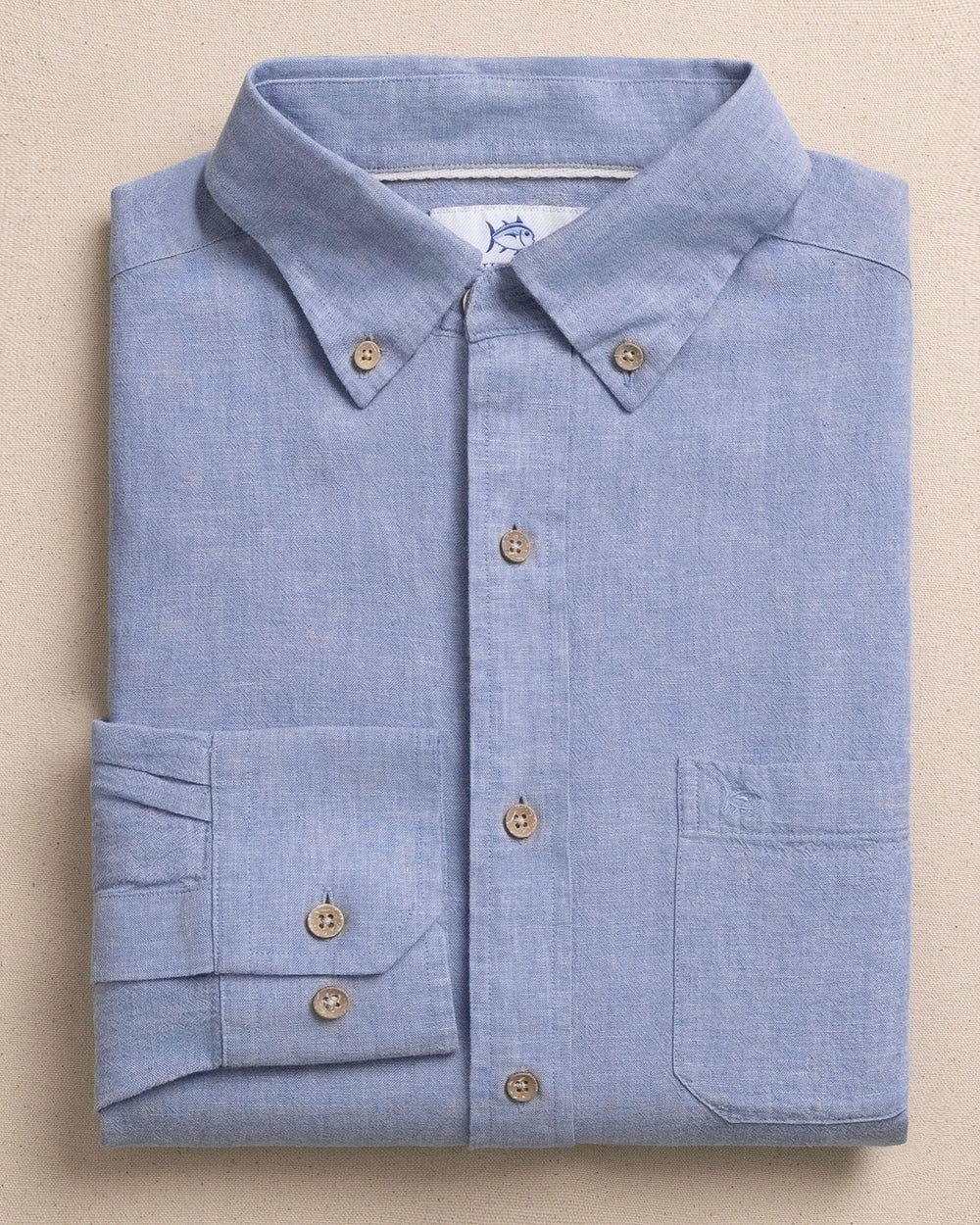 Sunset Ridge Solid Sportshirt | Tide Blue