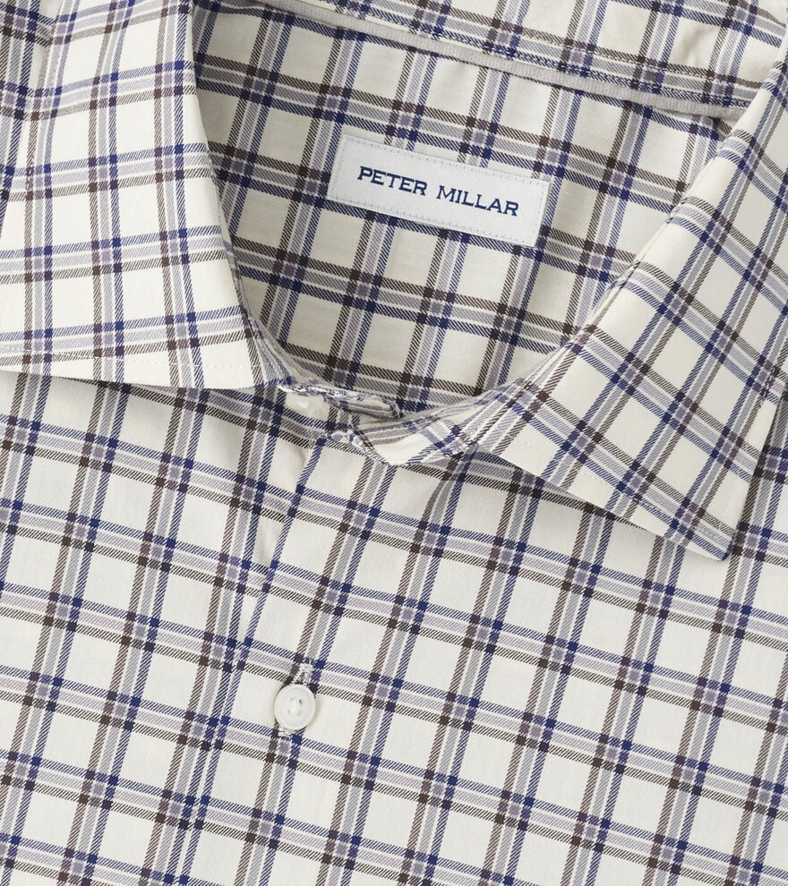 Lenox Crown Lite Cotton-Stretch Sport Shirt | Winter Ivory