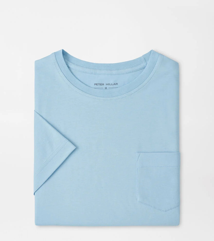 Crown Comfort Pocket Tee | Stream Blue