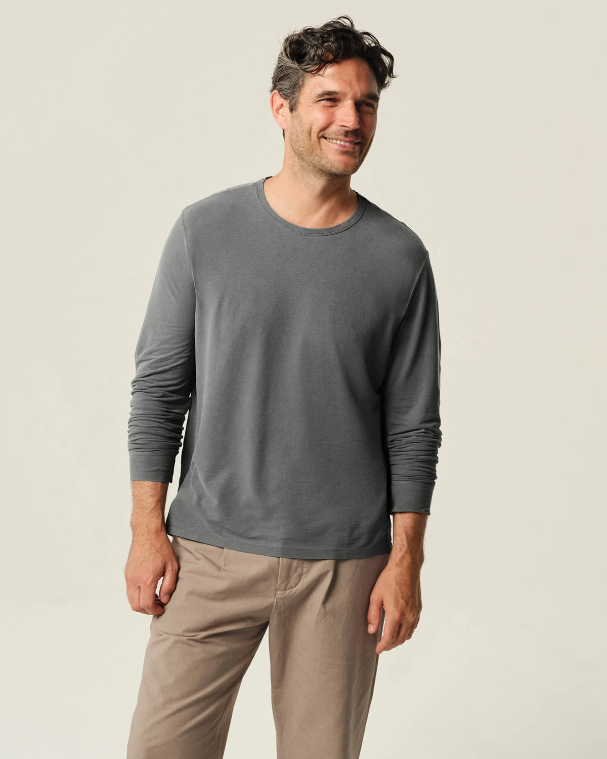 Long Crepe Tee | Juniper