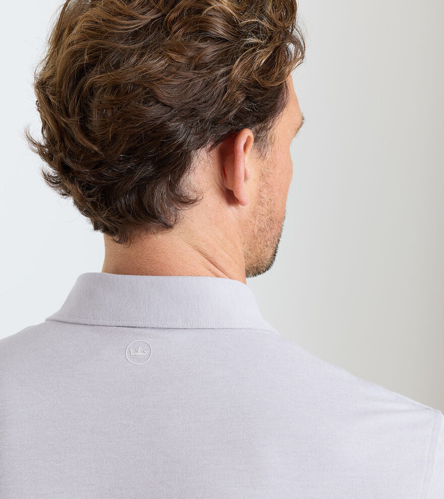 Albatross Cotton-Blend Pique Polo | Gale Grey