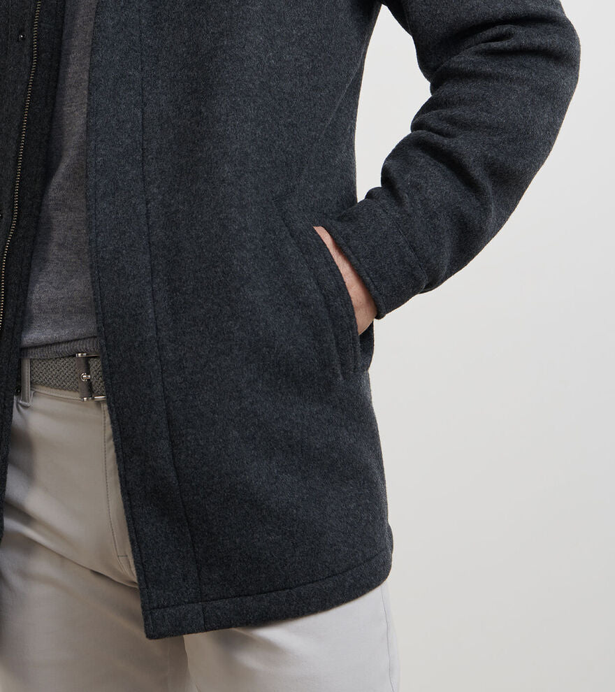 Crown Flex Merino City Coat | Iron