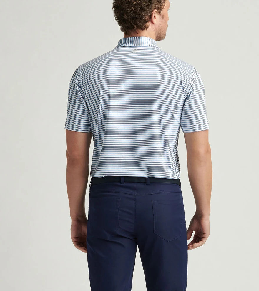 Lane Perf Jersey Polo | White