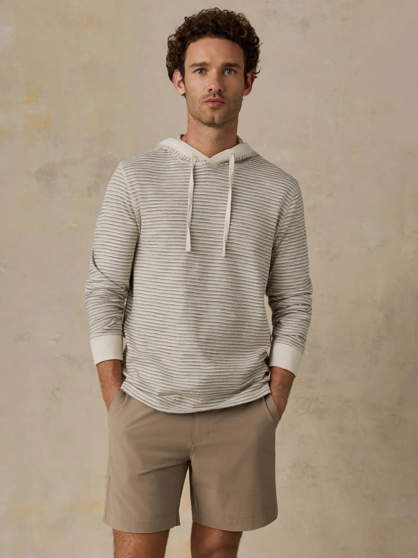 Sunwashed Slub Hoodie | Cedar Falls Stripe