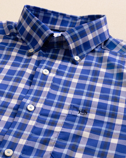River Ridge Plaid Sportshirt | Surf Blue