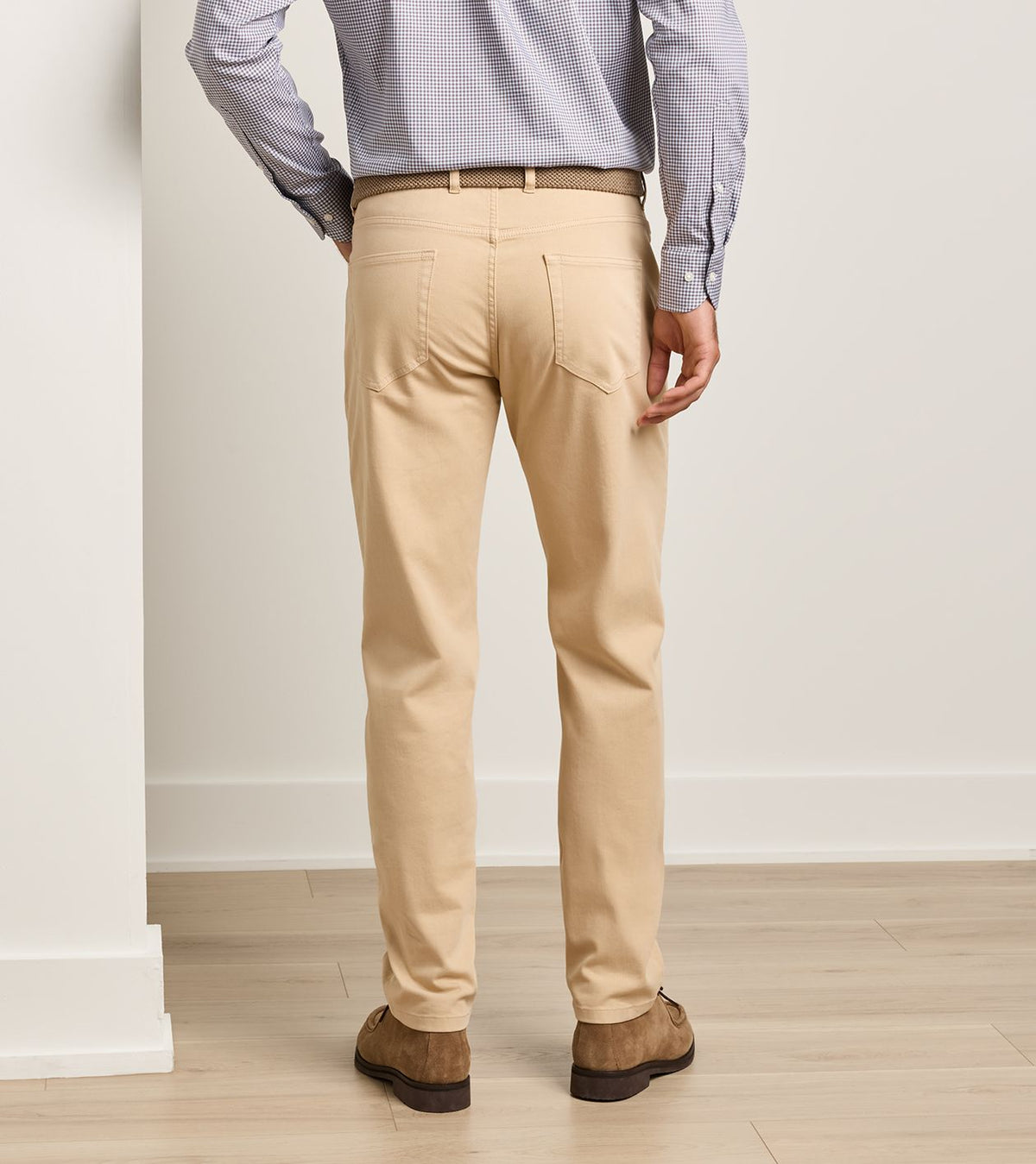 Crown Cotton Canvas Five-Pocket Pant | Camel