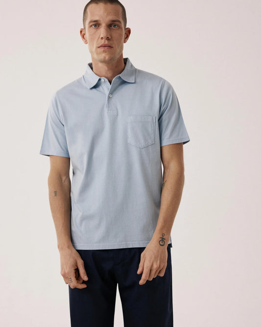 Jersey Polo | Beach Blue