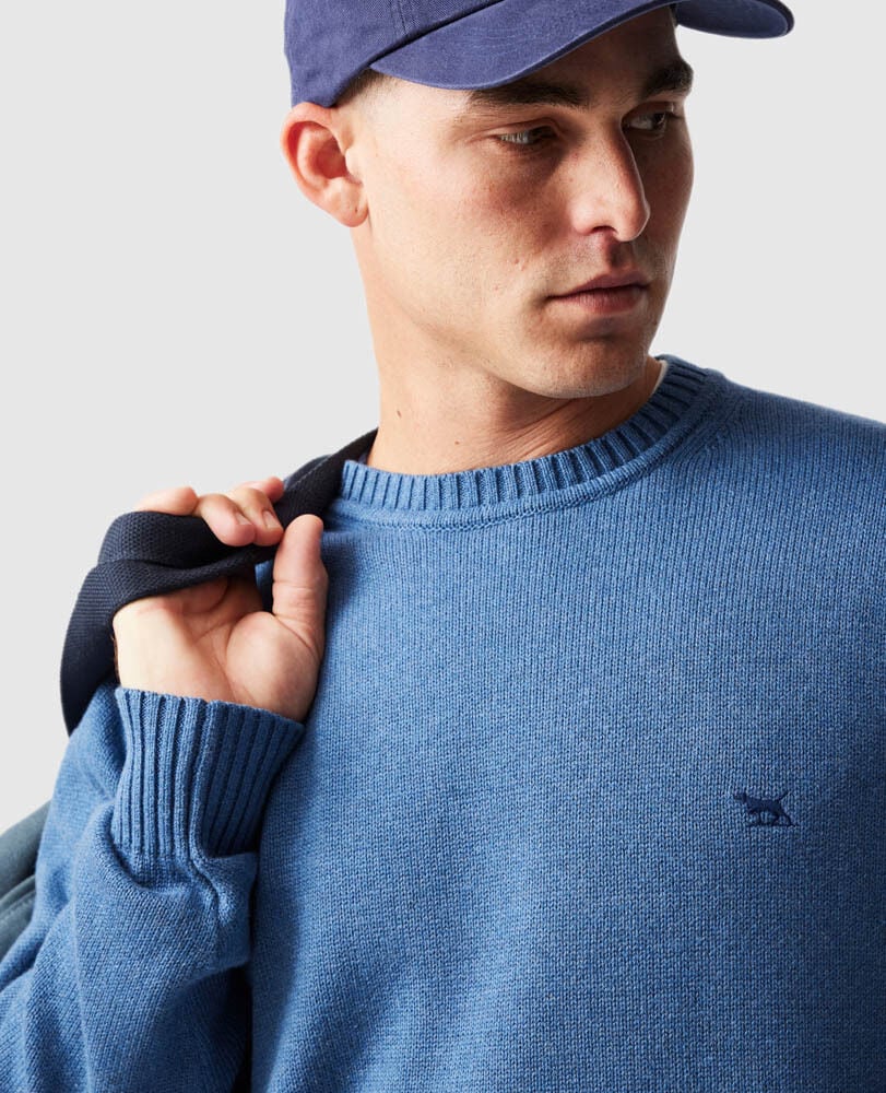 Gunn Knit Crew Sweater | Topaz