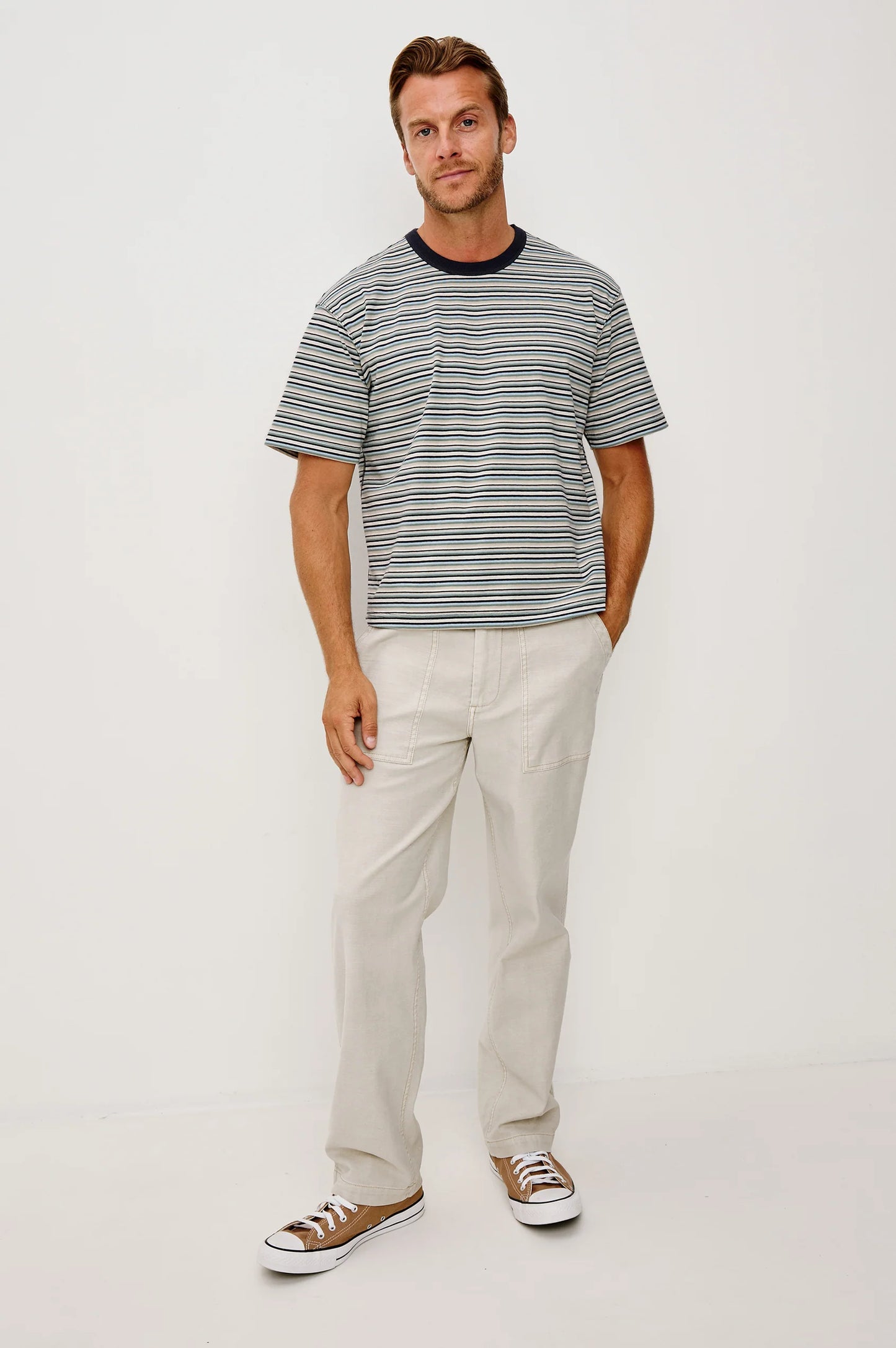 Kip T-Shirt | Playa Azul Stripe