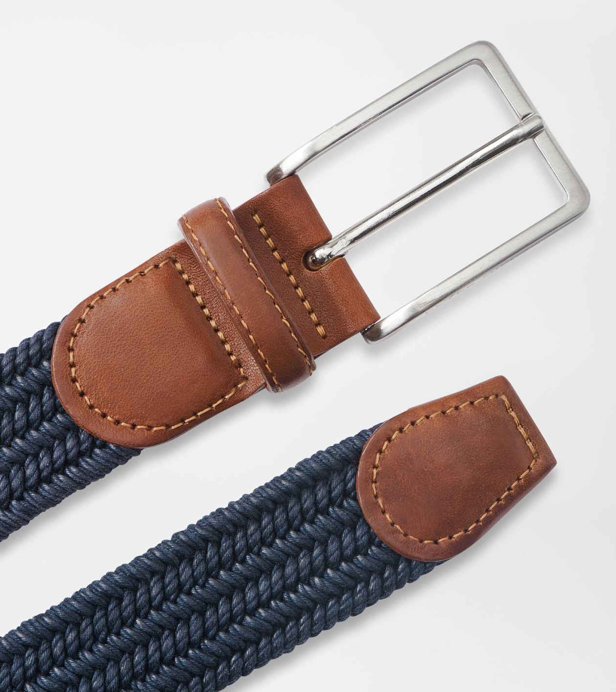 Waxed Braided Belt | Navy